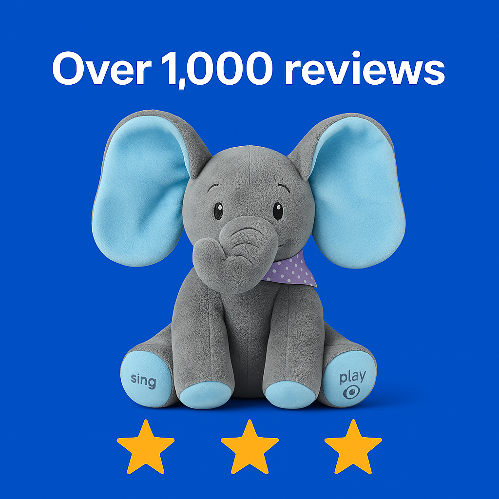 Peekaboo Elephant Plush
