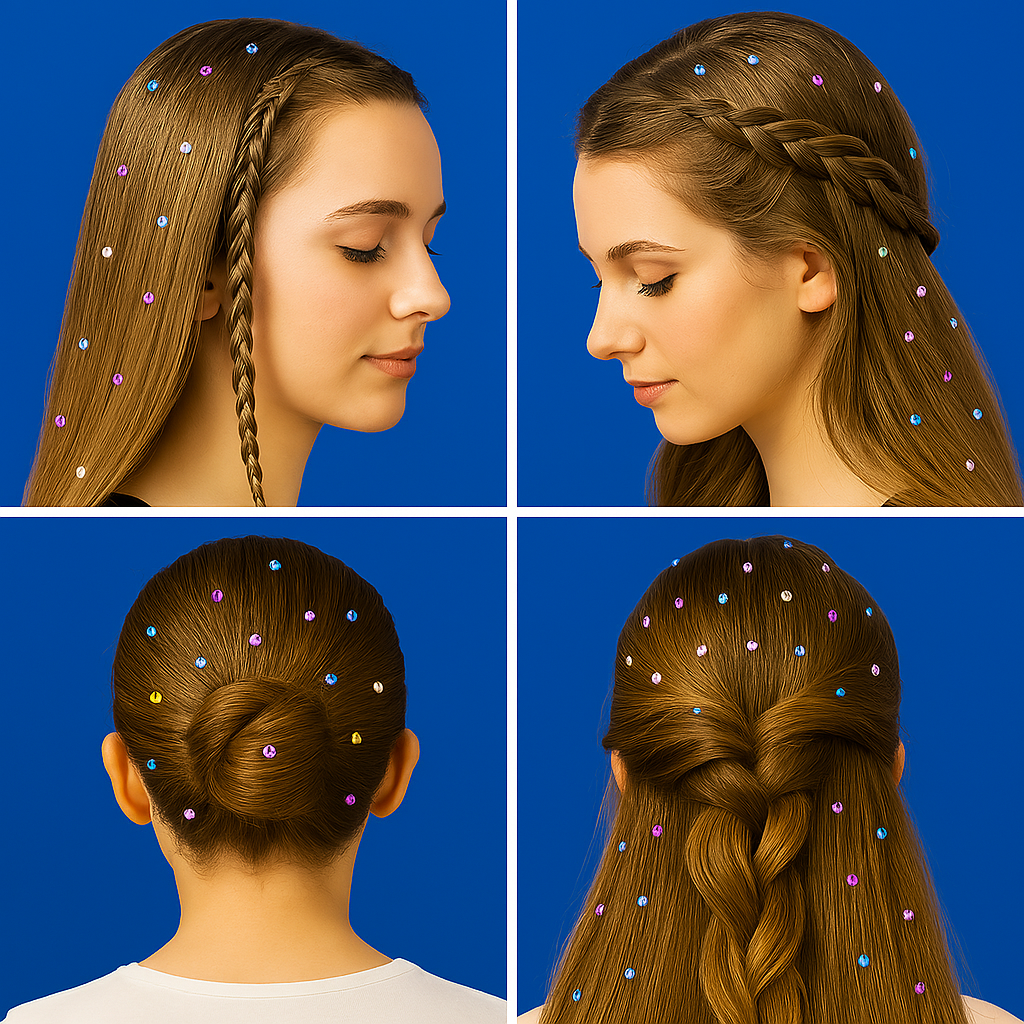 SparkleStrands Hair Gem Stapler